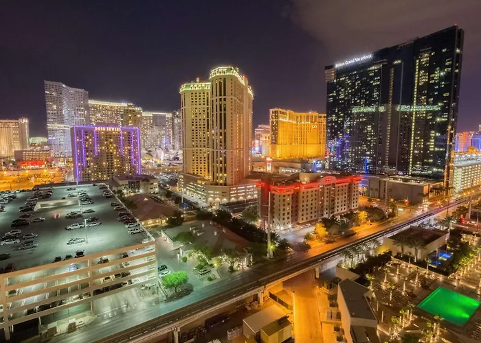 No Resort Fee Strip View Balcony+ Valet Parking